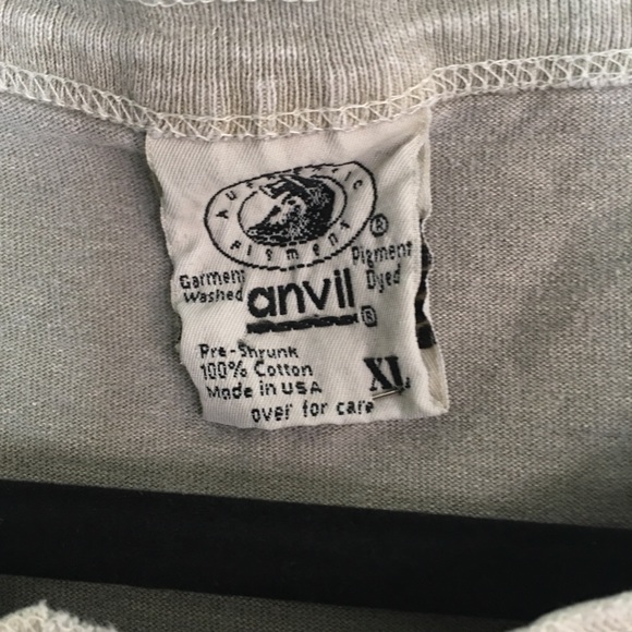 Anvil XL Tan Short Sleeve 100%cotton Made In USA - Picture 2 of 3